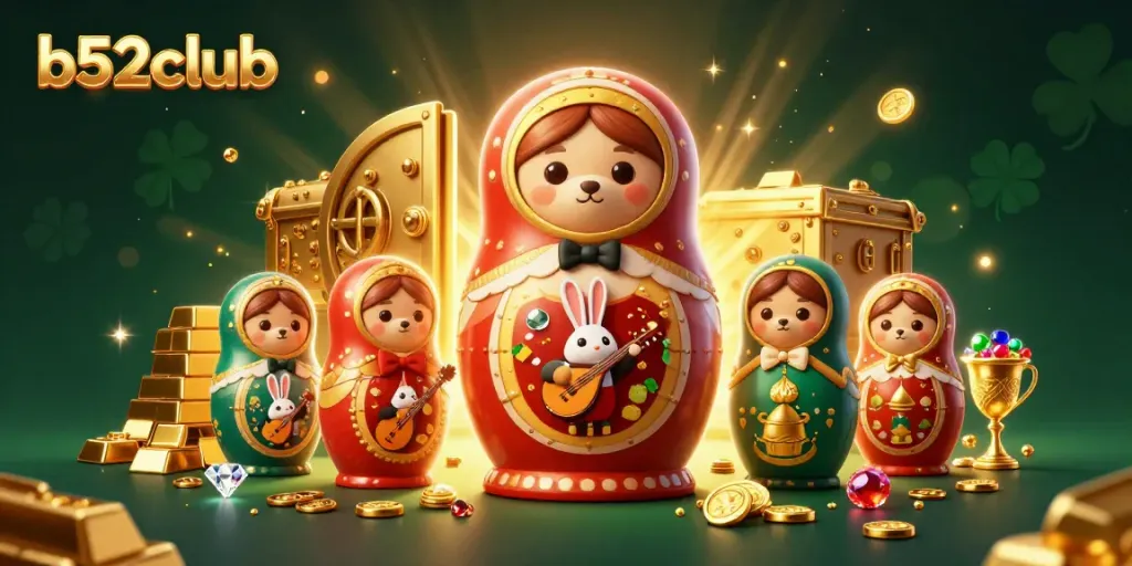 Experience thrilling gameplay at b52club with vibrant casino-themed characters and captivating visuals.