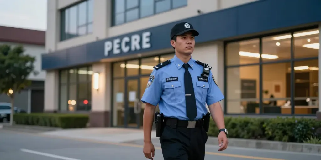Local security guard providing trusted protection for businesses in the area.