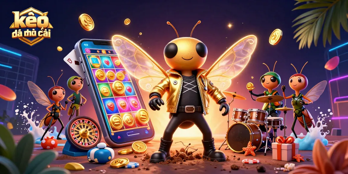 Experience the thrill of kèo bóng đá nhà cái with an energetic, vibrant 3D scene featuring dynamic characters.
