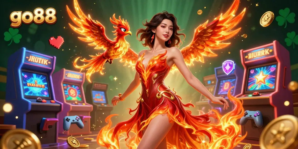 Experience thrilling gameplay at go88 with a mesmerizing 3D illustration showcasing animated characters and vibrant game elements.
