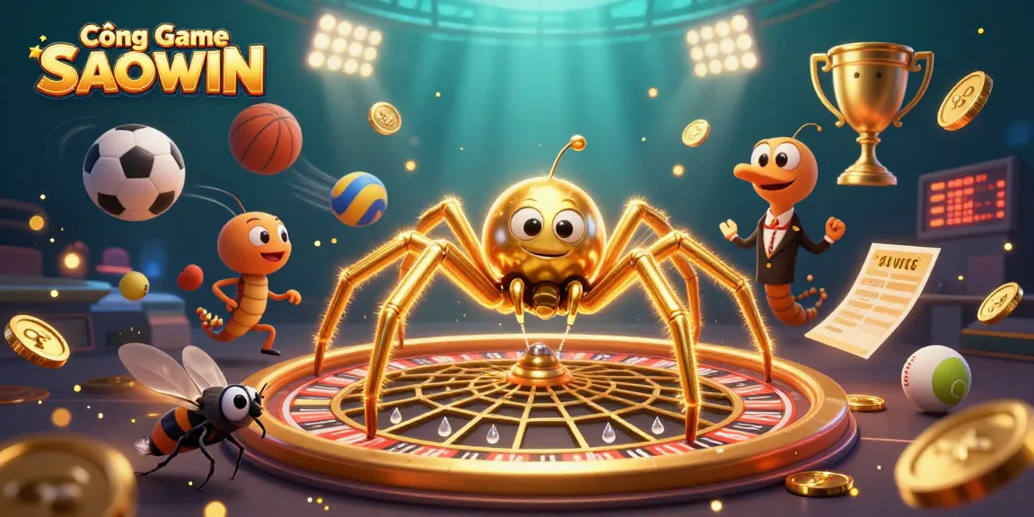Experience thrilling bets at Cổng Game SAOWIN with unique characters and dynamic casino elements