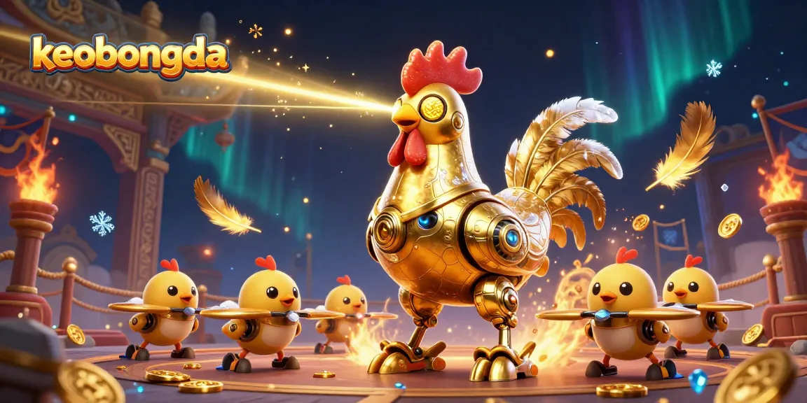 Bettors analyze keobongda statistics at a vibrant 3D casino scene featuring unique characters and dynamic elements.