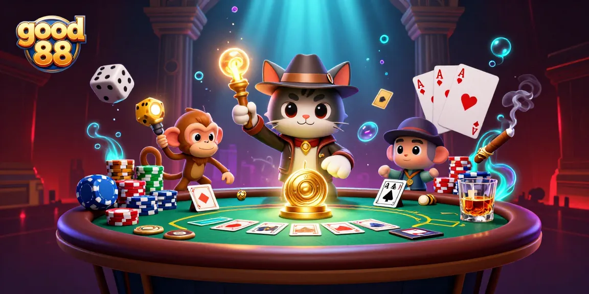 Engage in thrilling gameplay with good 88 as our cartoon explorer cat uncovers hidden casino treasures.