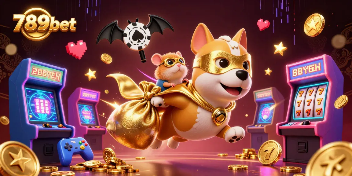 Engage in the thrilling world of 789bet with colorful 3D casino elements and superhero characters.