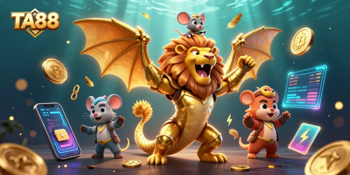 TA88 offers a thrilling adventure in the crypto casino world with animated characters battling for your wins.