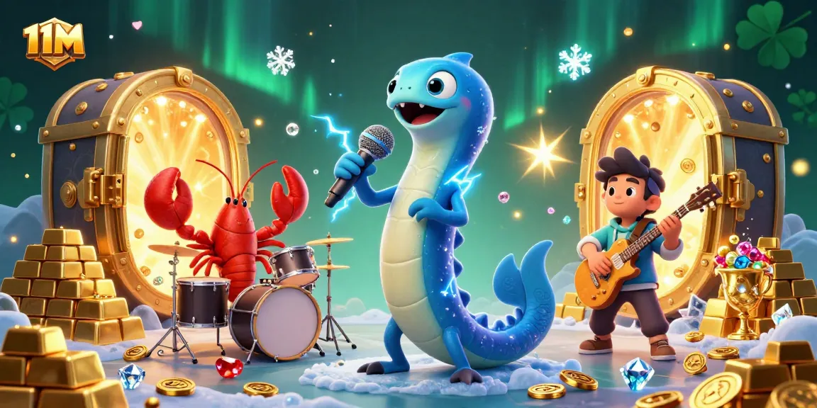 Engage in thrilling casino adventures with 11M in an underwater spectacle featuring vibrant characters and treasures.