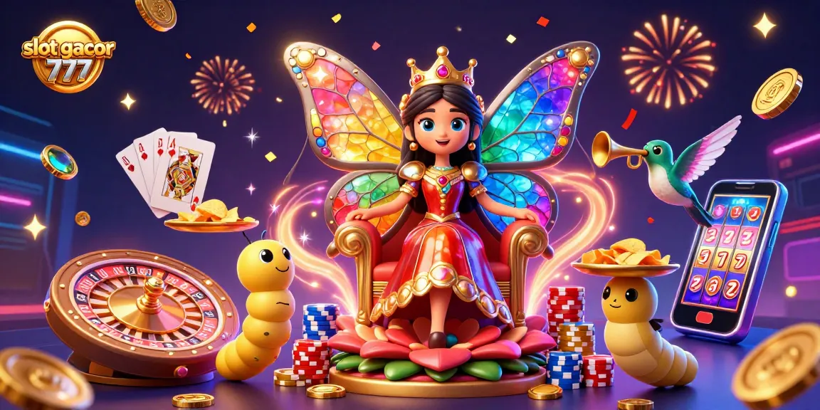Experience the excitement of slot gacor 777 with vibrant character illustrations and casino elements.