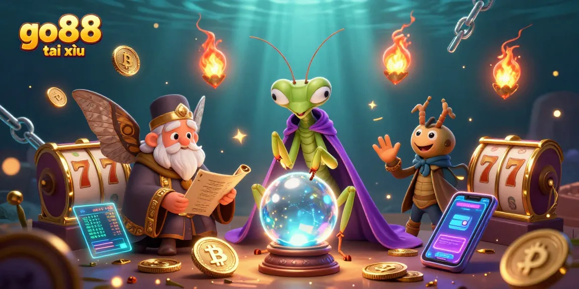 Experience the thrill of go88 tài xỉu with a dynamic slot game scene featuring mystical characters and elements.