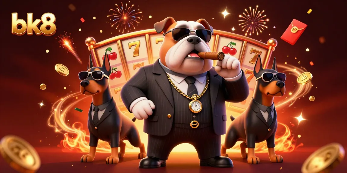Experience bk8's dynamic casino atmosphere with a mafia boss, bodyguards, and slot reels!