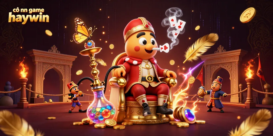 Experience the thrill of cổng game haywin with a vibrant 3D illustration showcasing dynamic casino elements.