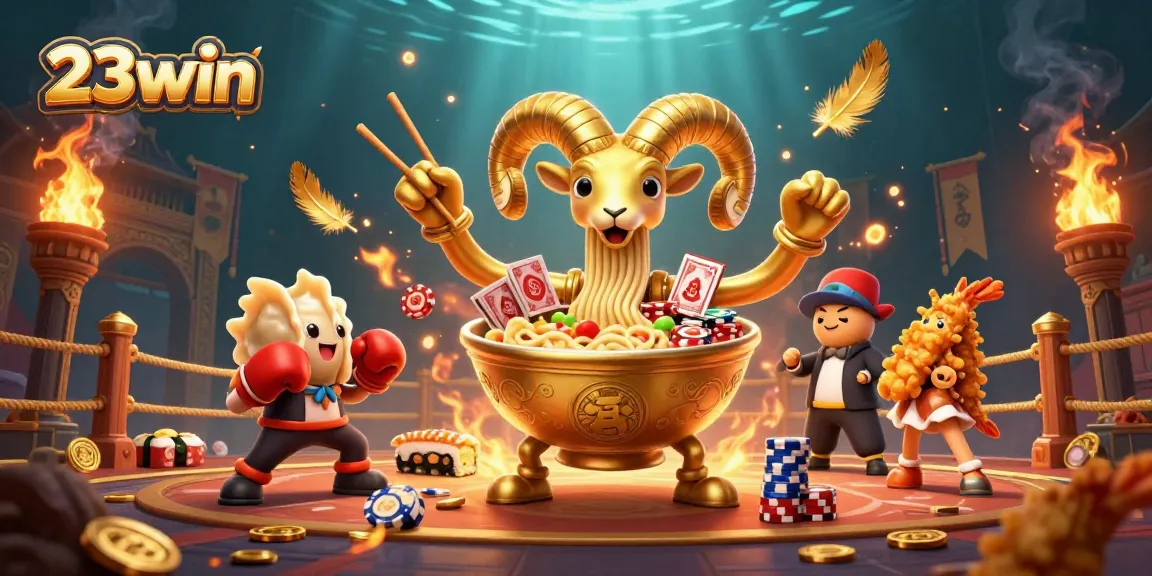 Experience the thrilling 23win atmosphere with vibrant characters and dynamic gambling elements.