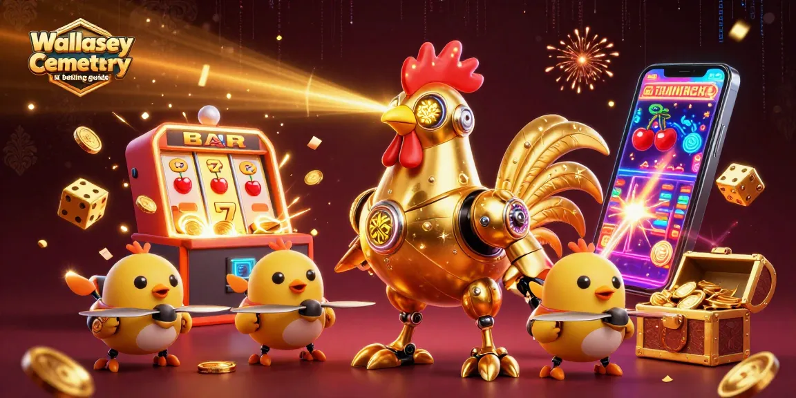 Engage with bets in the Wallasey Cemetery UK betting guide featuring vibrant casino characters and elements.